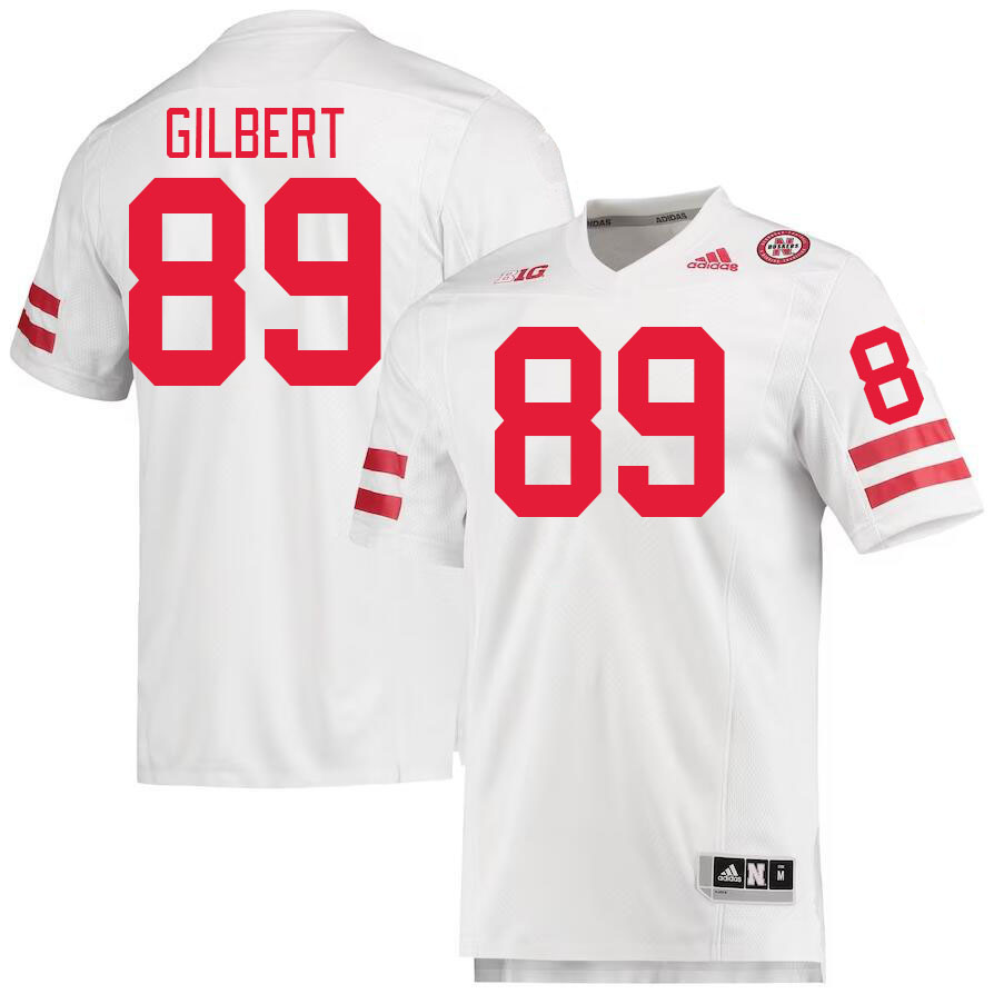 Men #89 Arik Gilbert Nebraska Cornhuskers College Football Jerseys Stitched Sale-White - Click Image to Close